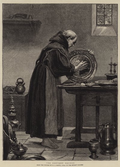 修道院ドラッジ 作： Henry Stacey Marks